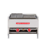 American Range AECB-48_NAT Lava-Rock Broiler Gas Countertop