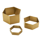 American Metalcraft RHG3 Riser Hexagon Gold