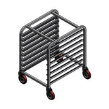 Winholt AL-1808-H-32H - Pan Rack, Half-height, Holds (8) 18" X 26" Trays