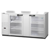 Hoshizaki BB69-G-S - Refrigerated Back Bar Cooler, Reach-in, Two-section