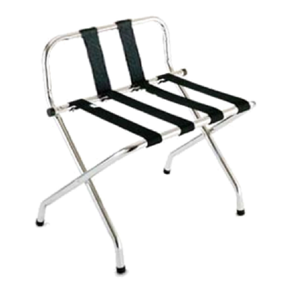 Central Specialties 1055B-C-SV Luggage Rack 24-1/4"W X 16"D X 26-1/2'H High Back With Webbing