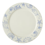 CAC China ATC-21-AW Atlantic Seashell Plate 12" Dia. X 1-1/4"H Round
