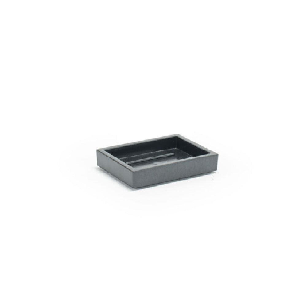 FOH RSD010BKT13 Soap Dish 3.25"W X 4.25"D X 0.75"H Rectangular