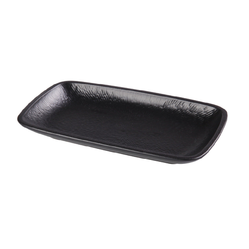 Yanco NB-510 Noble Black Plate 10-1/8"W X 5-7/8"D X 1-1/4"H Rectangular