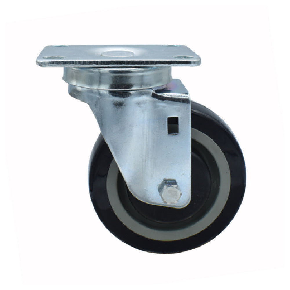 BK Resources 4SBR-1PT-PLY Polyurethane Wheel 4" Diameter 2-3/8" X 3-5/8" Top Plate