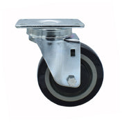 BK Resources 4SBR-1PT-PLY Polyurethane Wheel 4" Diameter 2-3/8" X 3-5/8" Top Plate