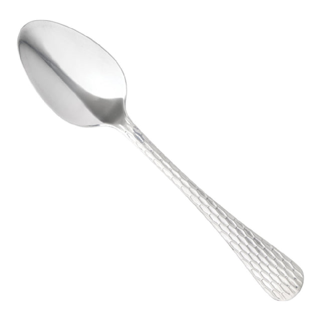 Winco 0023-01 Caspian Teaspoon 18/0 Stainless Steel Hammered Finish