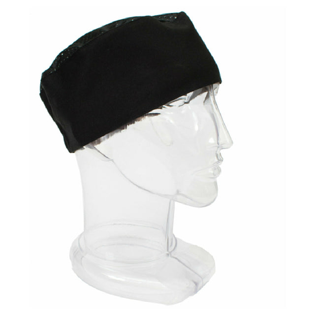 John Ritzenthaler Company RZCBBKM Chef Beanie Mesh Top Panel 100% Cotton