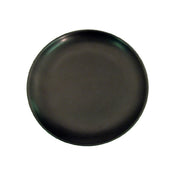 CAC China 666-16-BLK Japanese Style Plate 10" Dia. X 1-1/4"H Round