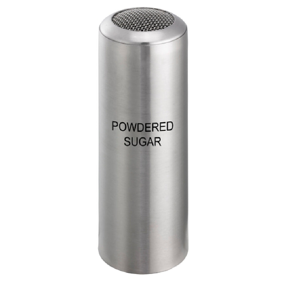 Service Ideas STCMESHPSUGR Shaker Mesh Top "powdered Sugar" Printed On Body