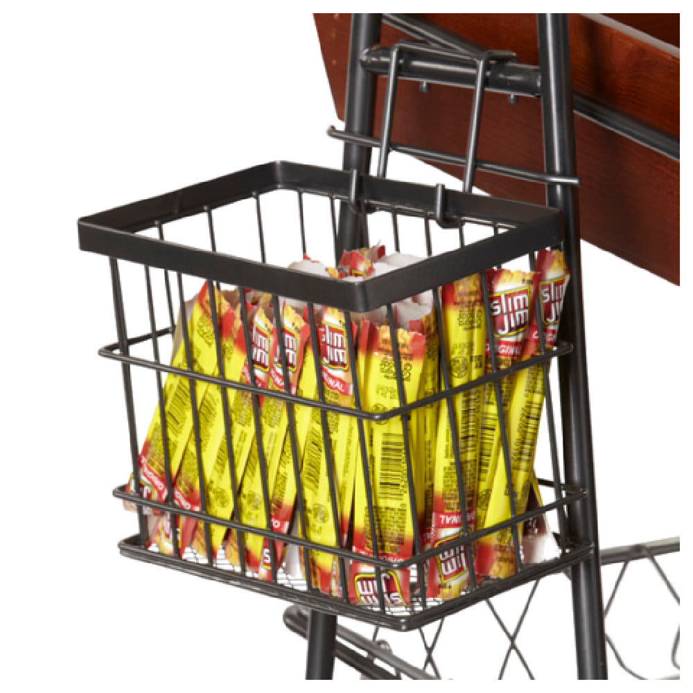 GET Enterprises WB-745-MG Urban Renewal™ Wire Basket 7“ X 4-1/4" X 5-1/2“ Rectangular