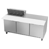 Beverage Air SPE72HC-08C Sandwich Top Refrigerated Counter Three-section 72"W