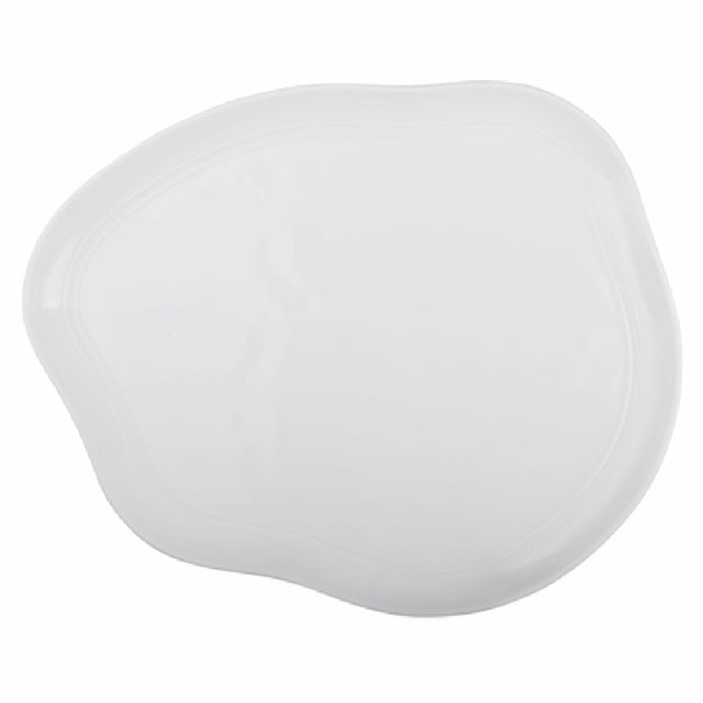 Elite Global Solutions D119-W Plate 11"L X 10"W X 3/4"H Irregular Edge