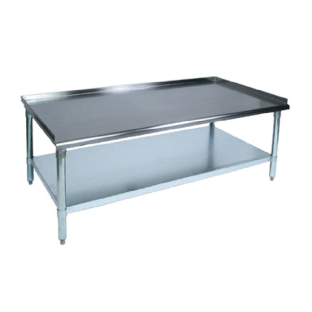 John Boos EES8-3015SSK-X Equipment Stand 15"W X 30"D X 24"H 18/430 Stainless Steel Top With 1-1/2" Turned Up Edge On Back & Both Sides