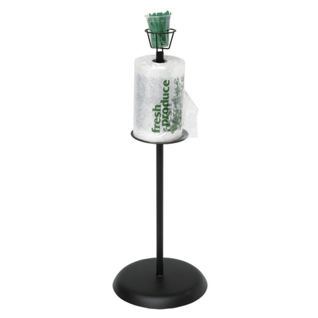Hubert 38560 - Roll Bag Holder/Dispenser, 14" Dia. X 40"H, Floor Stand
