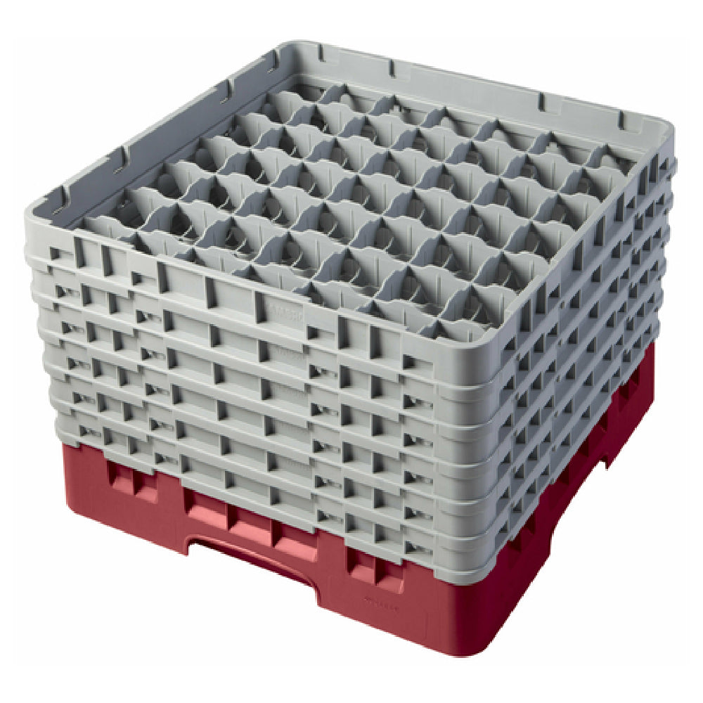 Cambro 49S1114416 Camrack® Glass Rack With (6) Soft Gray Extenders Full Size