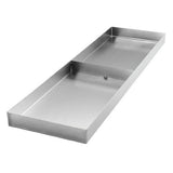 Hubert 65840 - Display Tray, 8"W X 26.75"D X 1.5"H, 18/10 Stainless Steel