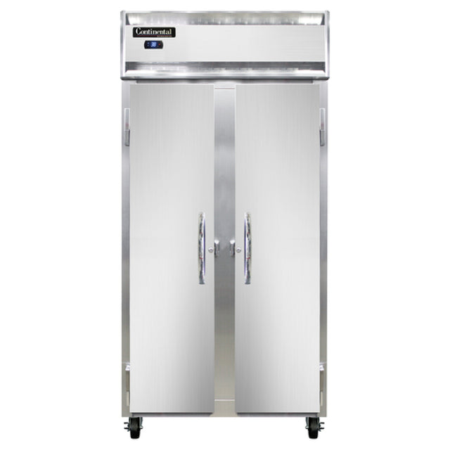 Continental Refrigerator 2RSENSS Slim Line Refrigerator Reach-in 36-1/4"W