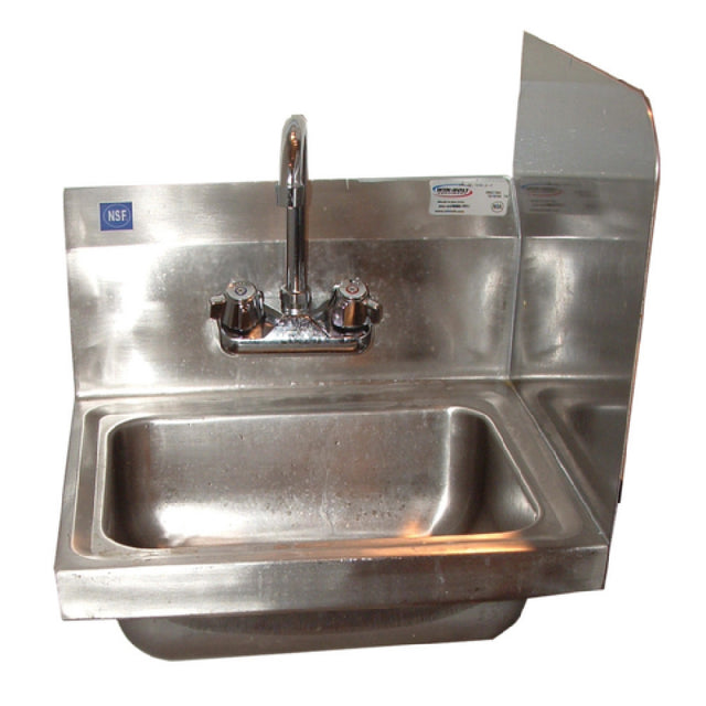 Winholt WS-HS-1410-5-F-RSS Hand Sink Wall Mount Right Welded Sidesplash