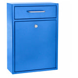 Alpine Industries ADI631-04-BLU Mailbox 11-1/4" X 4-3/4" X 16-1/4"H Wall Mountable