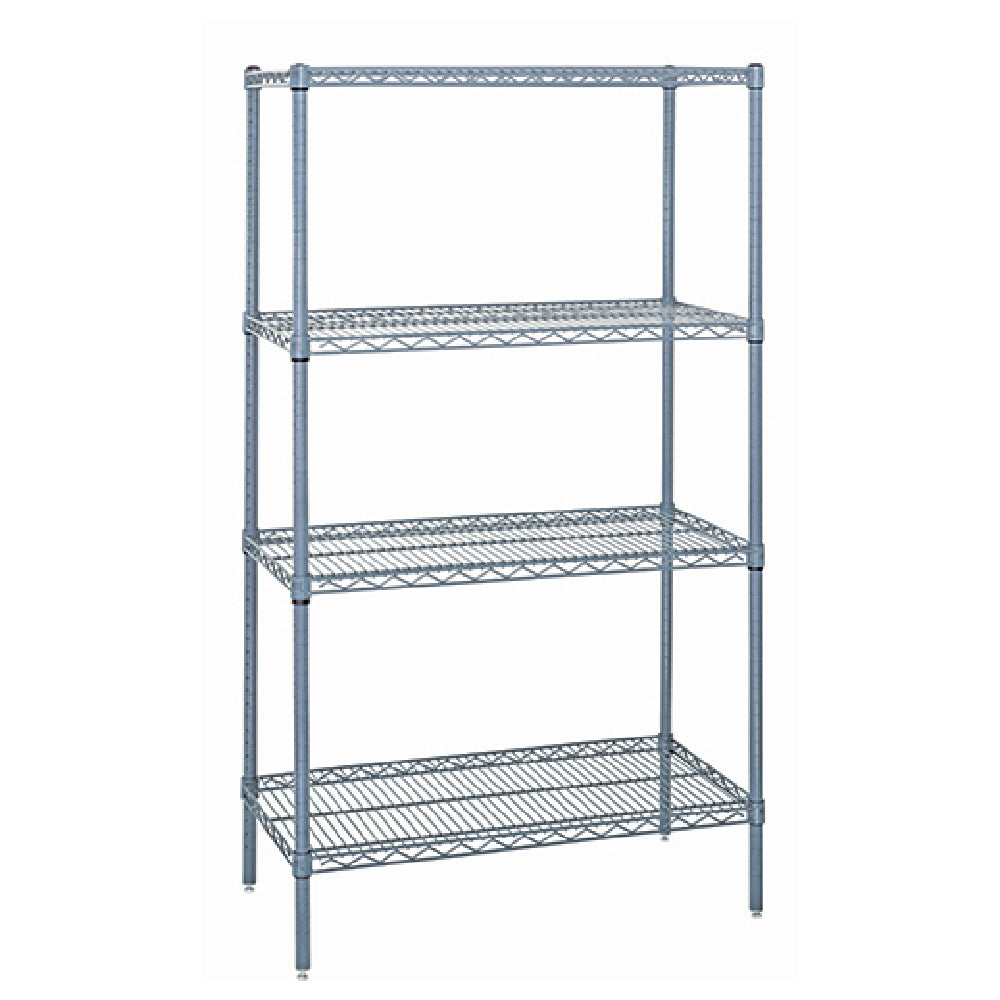 Quantum WR74-1836GY Wire Shelving Starter Kit 36"W X 18"D X 74"H 600 800 Lb. Capacity