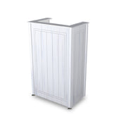 Forbes Industries 3770 Beacon Outdoor Host Station 30”W X 18"D X 48”H Woodgrain HDPE