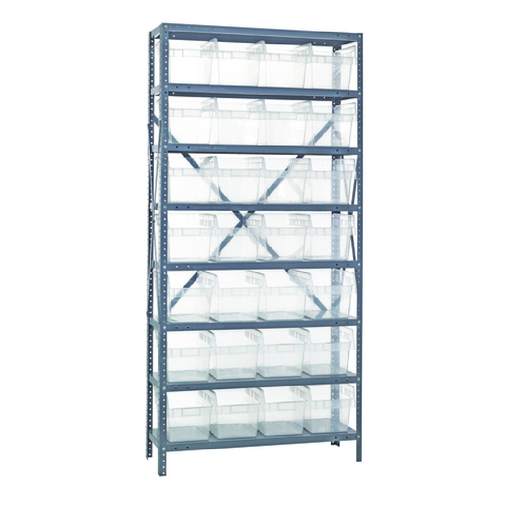 Quantum 1875-SB808CL Shelving Unit 18"D X 36"L X 75"H Heavy Duty