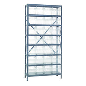 Quantum 1875-SB808CL Shelving Unit 18"D X 36"L X 75"H Heavy Duty