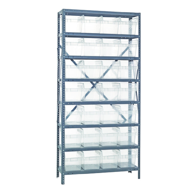 Quantum 1875-SB808CL Shelving Unit 18"D X 36"L X 75"H Heavy Duty