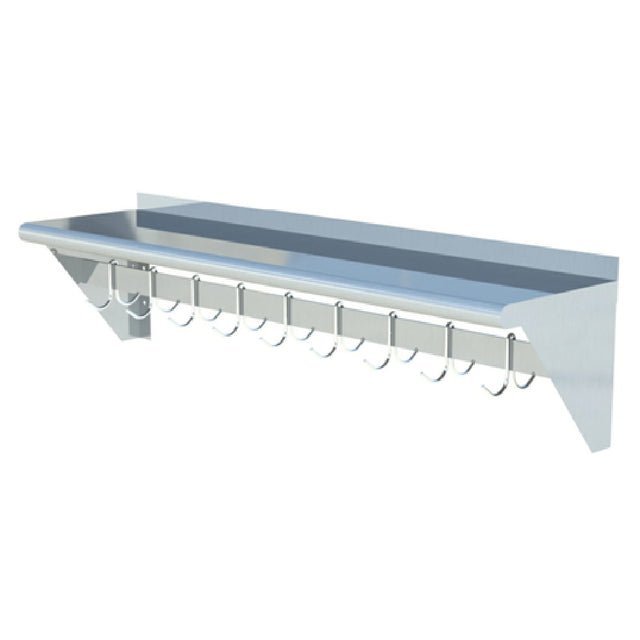Sapphire Manufacturing SMWP-1236 Overshelf With Pot Rack Wall-mounted 36"W X 12"D
