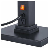 Spring USA 2792-6EB - Double Heat Lamp, 10-3/5"W X 9-1/10" Base, 17" Overall Depth (base To Front Of Shade)