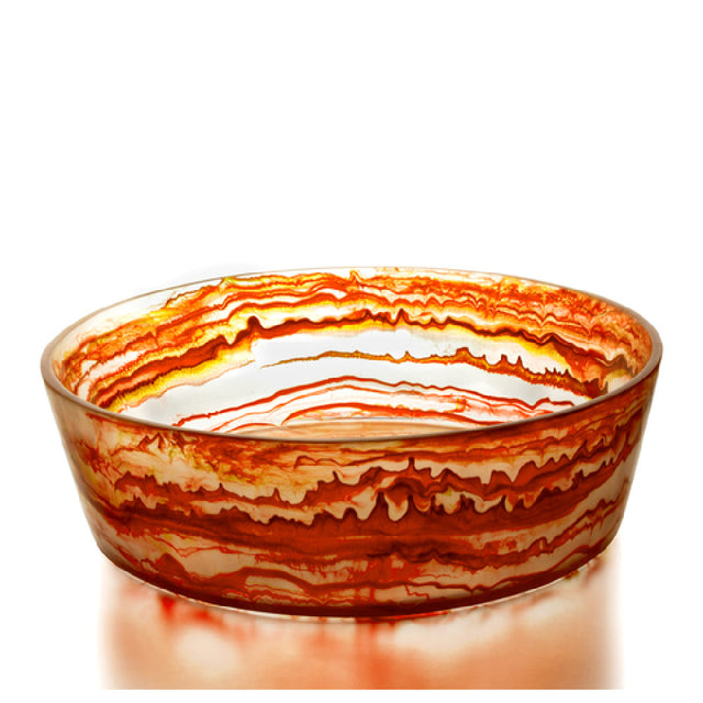 Bon Chef 59032-SCARLET Circle Resin Bowl 20"dia. X 6"H 29.5 Qt. Capacity