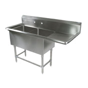 John Boos 42PB204-1D30R Pro-Bowl Sink 2-compartment 74-3/16"W X 25-1/2"D X 44-1/16"H Overall Size