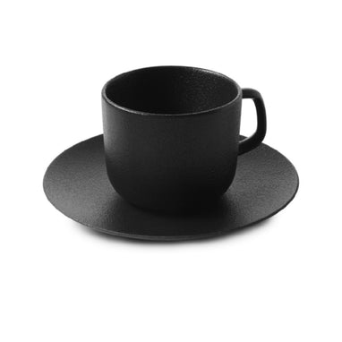 Revol Equinoxe teacup w. saucer D16cm H9cm 20cl cast-iron look