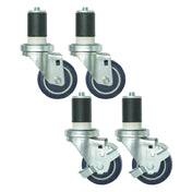 Hubert 135811 - Kratos Caster, 3" Dia., 300 Lb. Capacity Per Caster