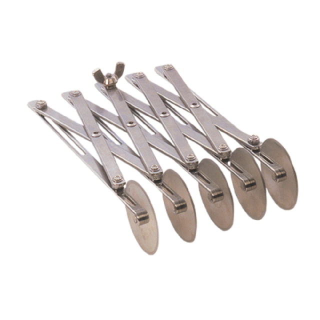 JB Prince B842 Dough Divider (5) 2" Dia. Wheels 1/2"L To 5"L Cut Strip Size Range