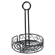 Winco WBKH-7R Condiment Caddy 7-1/2" Dia. X 9"H Round