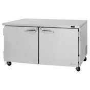 Turbo Air PUF-60-N PRO Series Undercounter Freezer Two-section 15.5 Cu. Ft. Capacity