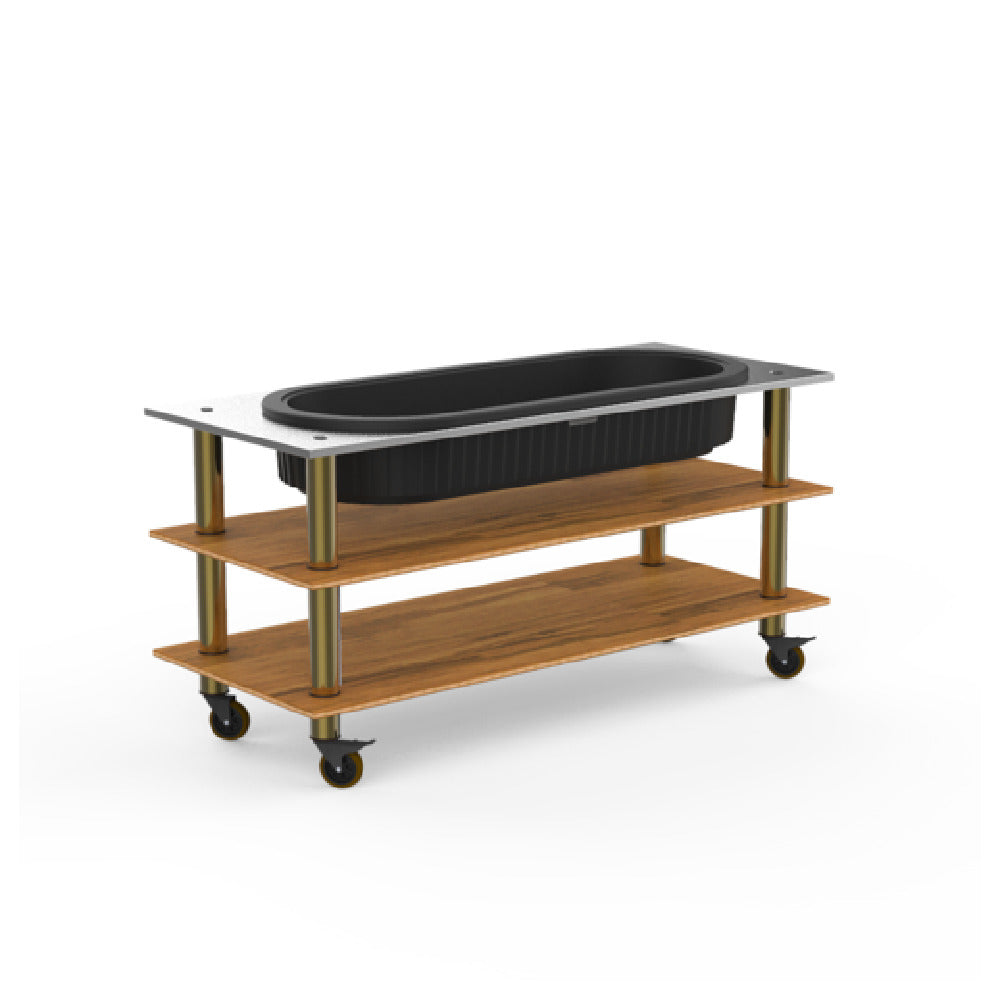 Steelite MGCMLE03BBXW - Salad Bar Station, 71.0" X 29.5" X 35.0", Modular