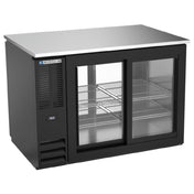 Beverage Air BB48HC-GS-PT-B - Refrigerated Pass-Thru Back Bar Refrigerator, Two-section