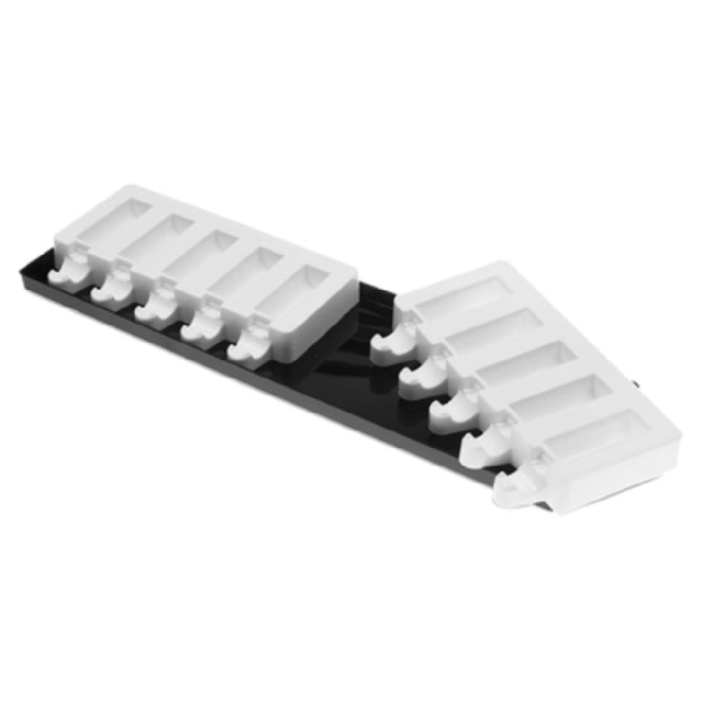 JB Prince M668 Silikomart Pop Mold Tray 15-1/2"L X 4-1/2"W (10) Mini U-shape