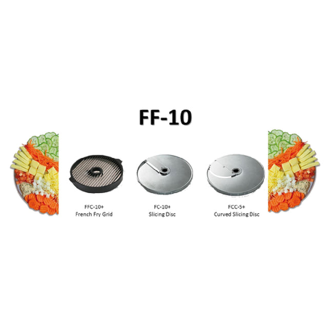 Sammic FF10 (9500113) Disc Package For Vegetable Slicer Includes: 3/8" French Fry Grid (FFC-10+)
