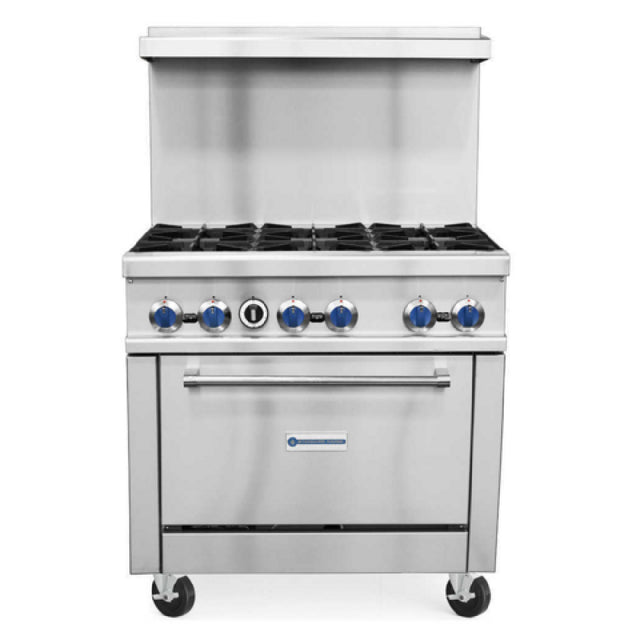 USR Brands SR-R36 Standard Range Restaurant Range Natural Gas 36"W