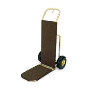 Forbes Industries 1555-CK Bellman's Handtruck 23-1/2"L Fold-up Dropnose 1" Brushed Brass Tube