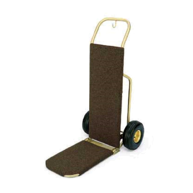 Forbes Industries 1555-CK Bellman's Handtruck 23-1/2"L Fold-up Dropnose 1" Brushed Brass Tube