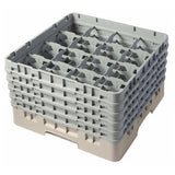 Cambro 16S958184 Camrack® Glass Rack With (5) Soft Gray Extenders Full Size