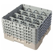 Cambro 16S958184 Camrack® Glass Rack With (5) Soft Gray Extenders Full Size