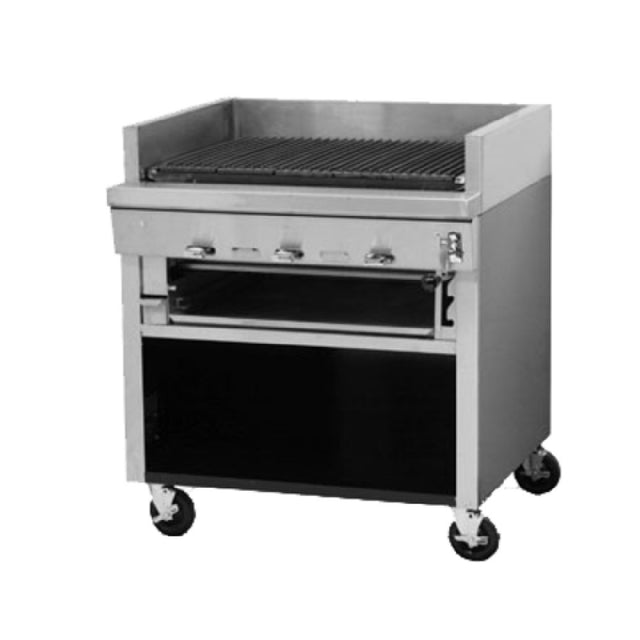 Montague Company UF-48C Legend™ Charbroiler Gas 48" Heavy-duty Range Match Ceramic Briquettes