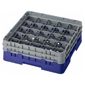 Cambro 25S434186 Camrack® Glass Rack With (2) Soft Gray Extenders Full Size