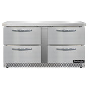 Continental Refrigerator SW60N-FB-D Work Top Refrigerator Front Breather 60"W